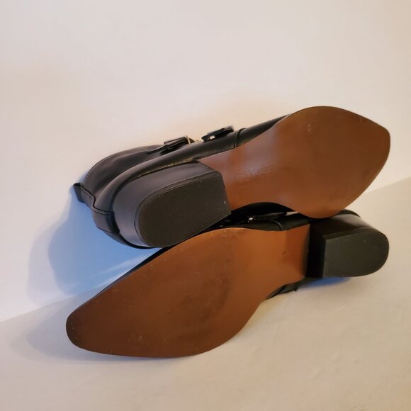 Who What wear Pointed Toe Buckle Women's Ankle Zipper Boots Black Size 7.5. - Picture 11 of 12